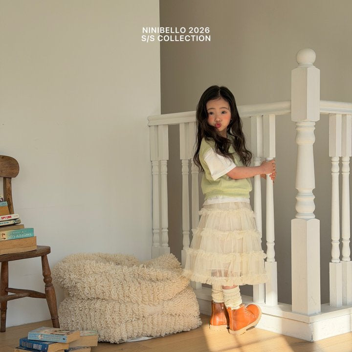 【予約販売】Mille-feuille skirt [NINIBELLO] (26SS)【2026年2月下旬以降順次発送】