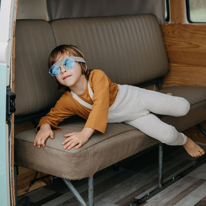 Hippy Footless Tights With Braces - Cream Blend [SILLY Silas]