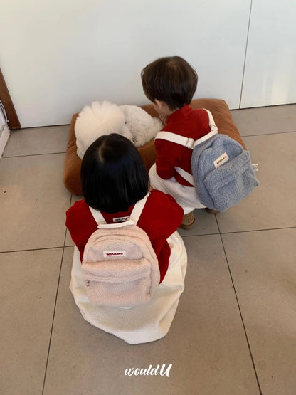 【オーダー会】Wouldu Teddy Back Pack - Cream Beige [wouldU]【2026年1月上旬以降順次お届け予定】