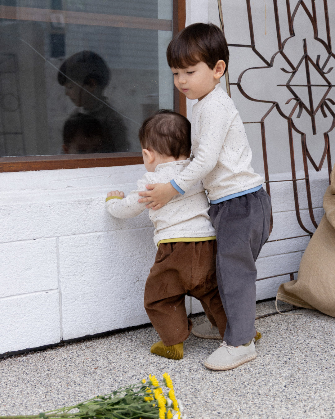 Rustic Corduroy Pants - Stone  [Doucement] (25AW)【2025年10月下旬以降お届け予定】