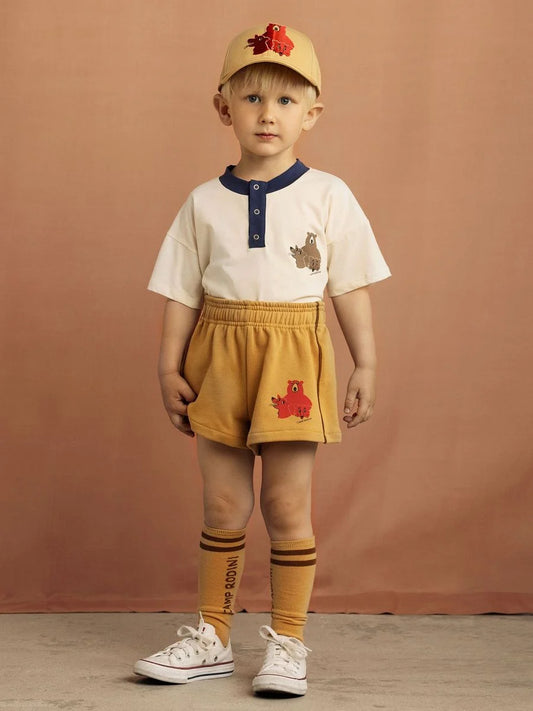 CAMP RODINI KNEE-HIGH SOCKS - BEIGE [MINI RODINI](25PRE-AW)