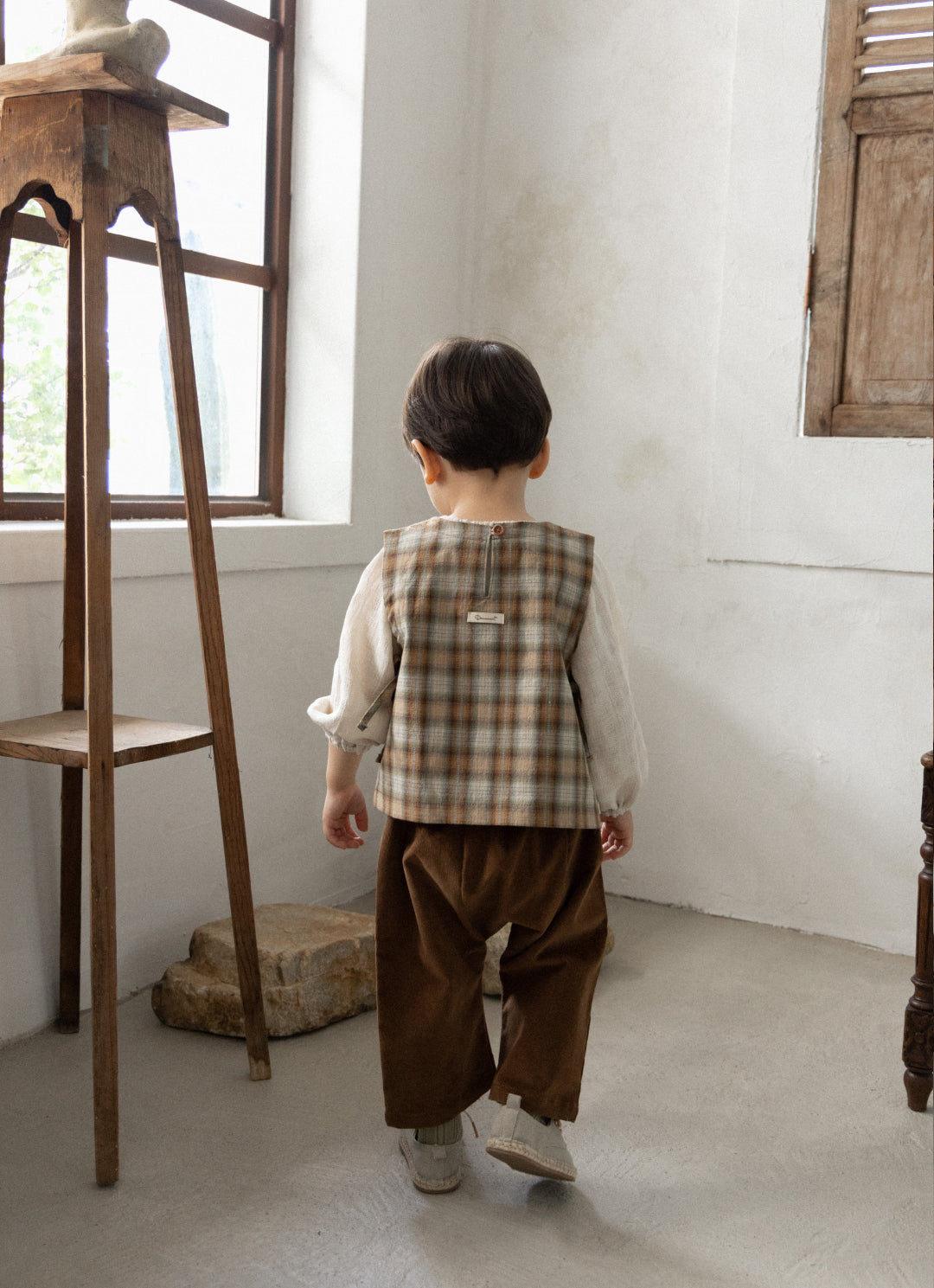 Forest Check Vest  [Doucement] (25AW)【2025年10月下旬以降お届け予定】