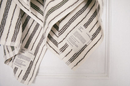 Organic bath towel - Green/Brown [EARTH THE ARCHIVE] (26AW)