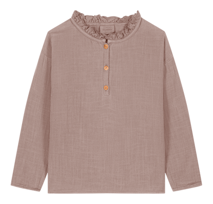 【予約販売】 OLYMPE BLOUSE - LIGHT MAUVE [STUDIO BOHEME] (25AW) 【2025年9月中旬以降入荷予定】