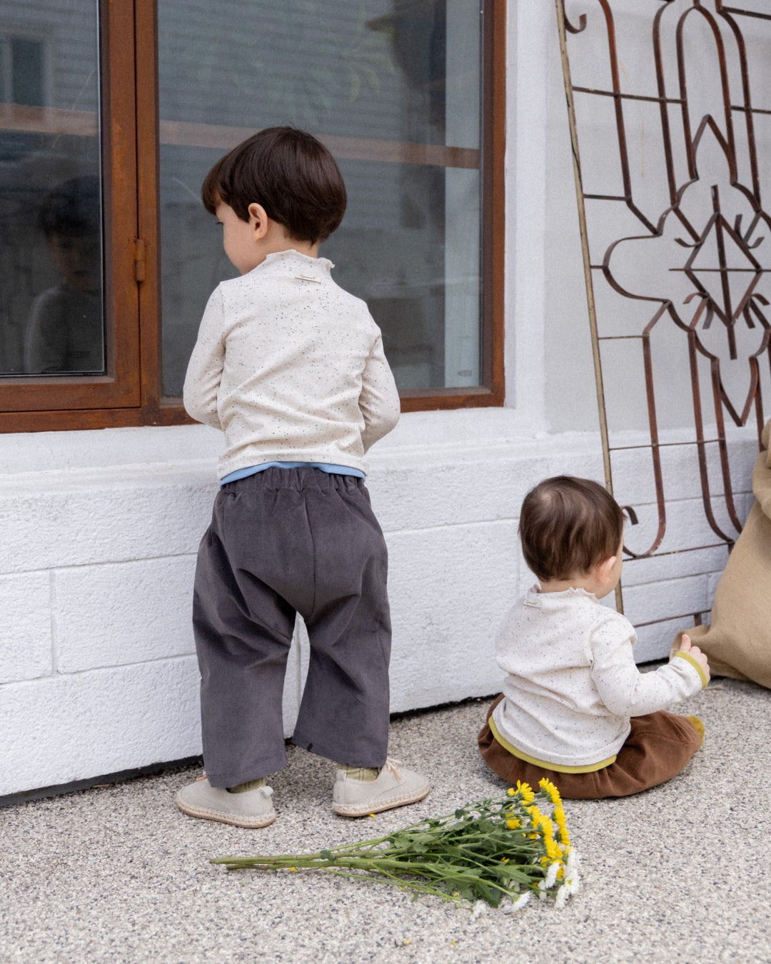 Rustic Corduroy Pants - Stone  [Doucement] (25AW)【2025年10月下旬以降お届け予定】