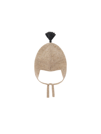 Oatmeal contrast Tassel Hat [Organic Zoo](26AW)drop1