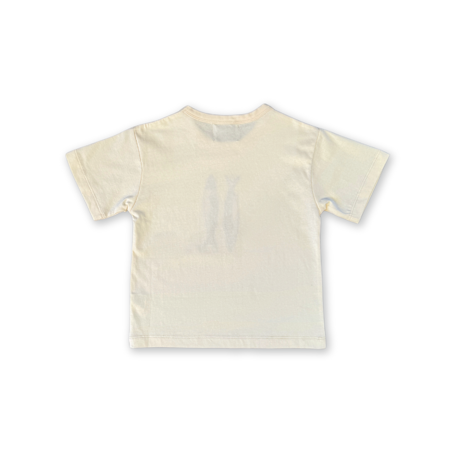 Organic Sardine Embroidered Tee - Milk [GROWN] (25HOL)