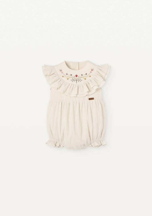 Frill Rompers - Off White [Popelin] (25SS)