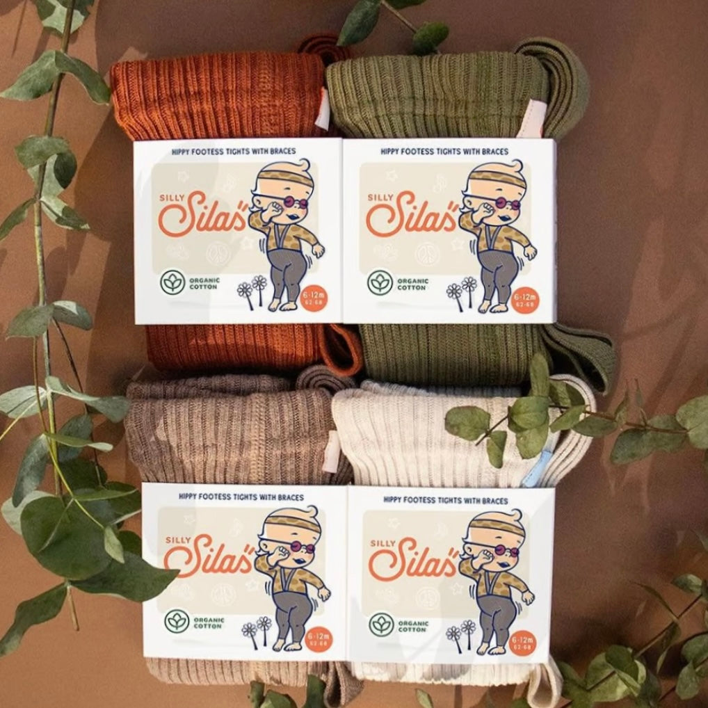 Hippy Footless Tights With Braces - Cocoa Blend [SILLY Silas]