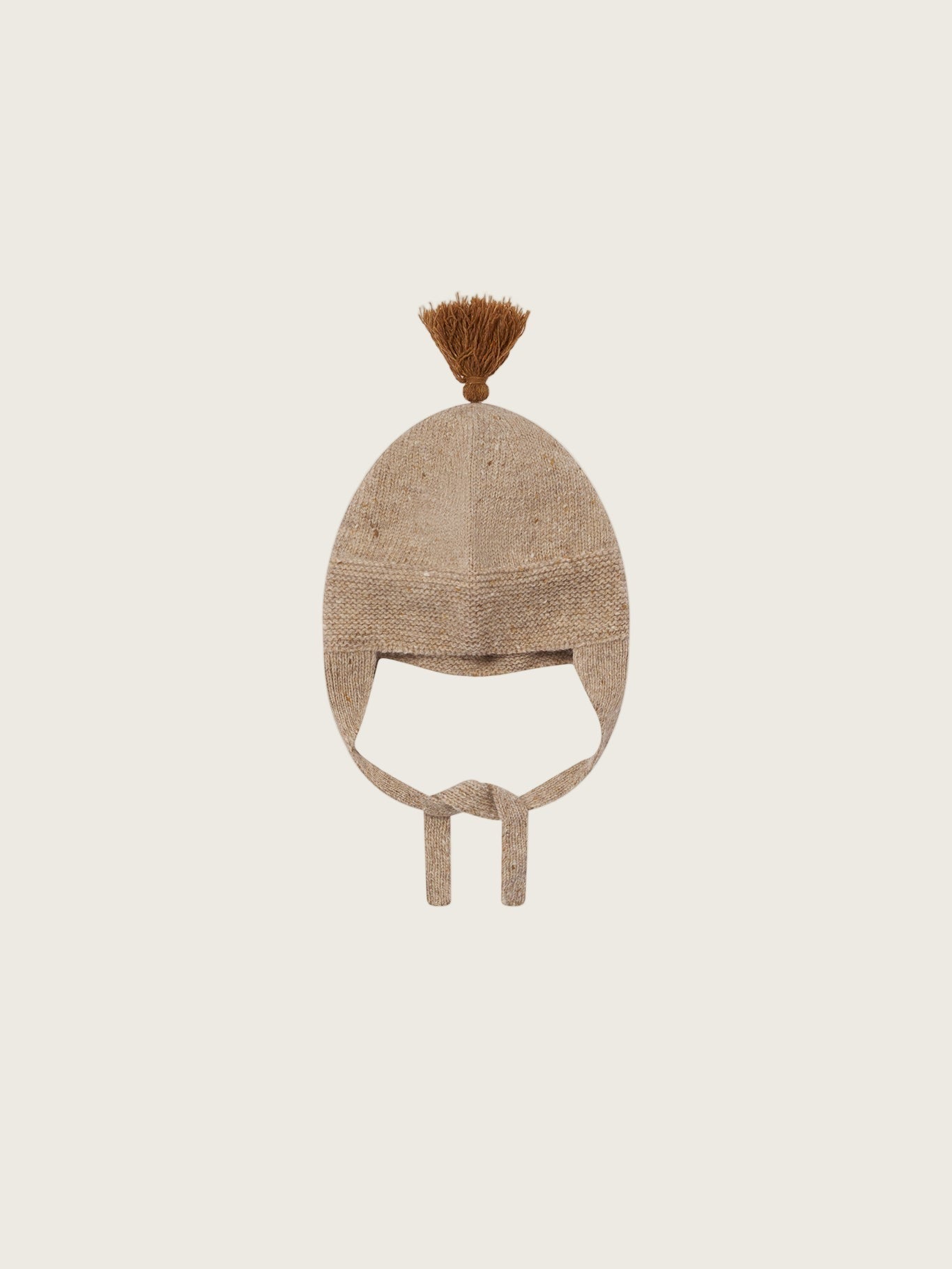OATMEAL CONTRAST TASSEL HAT [organic zoo] (25AW)
