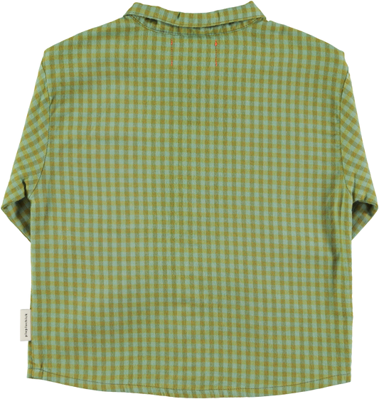SHIRT - GREEN CHECKERED [piupiuchick] (25AW)