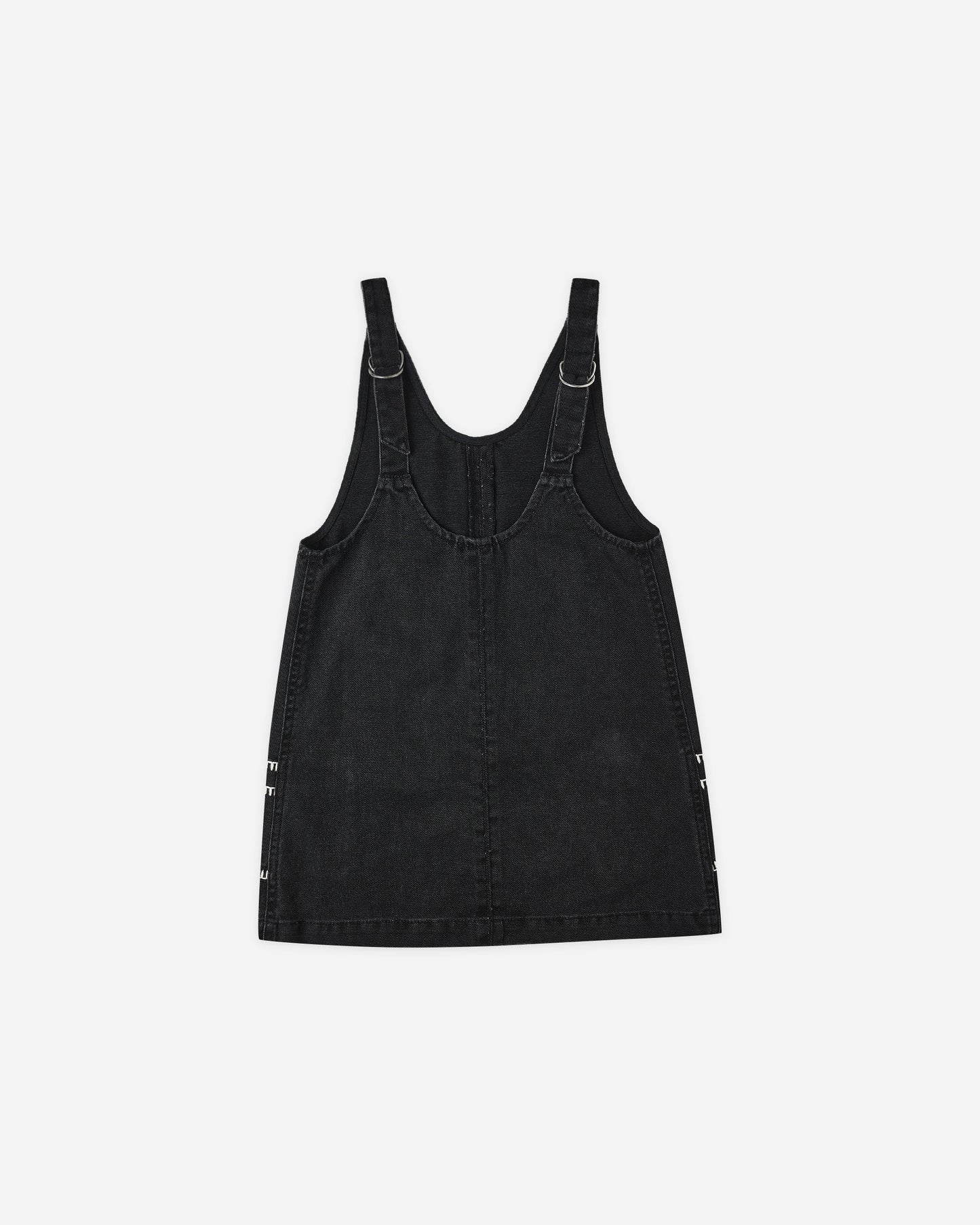 V-NECK OVERALL DRESS - WASHED BLACK [Rylee + Cru](25AW Drop2)