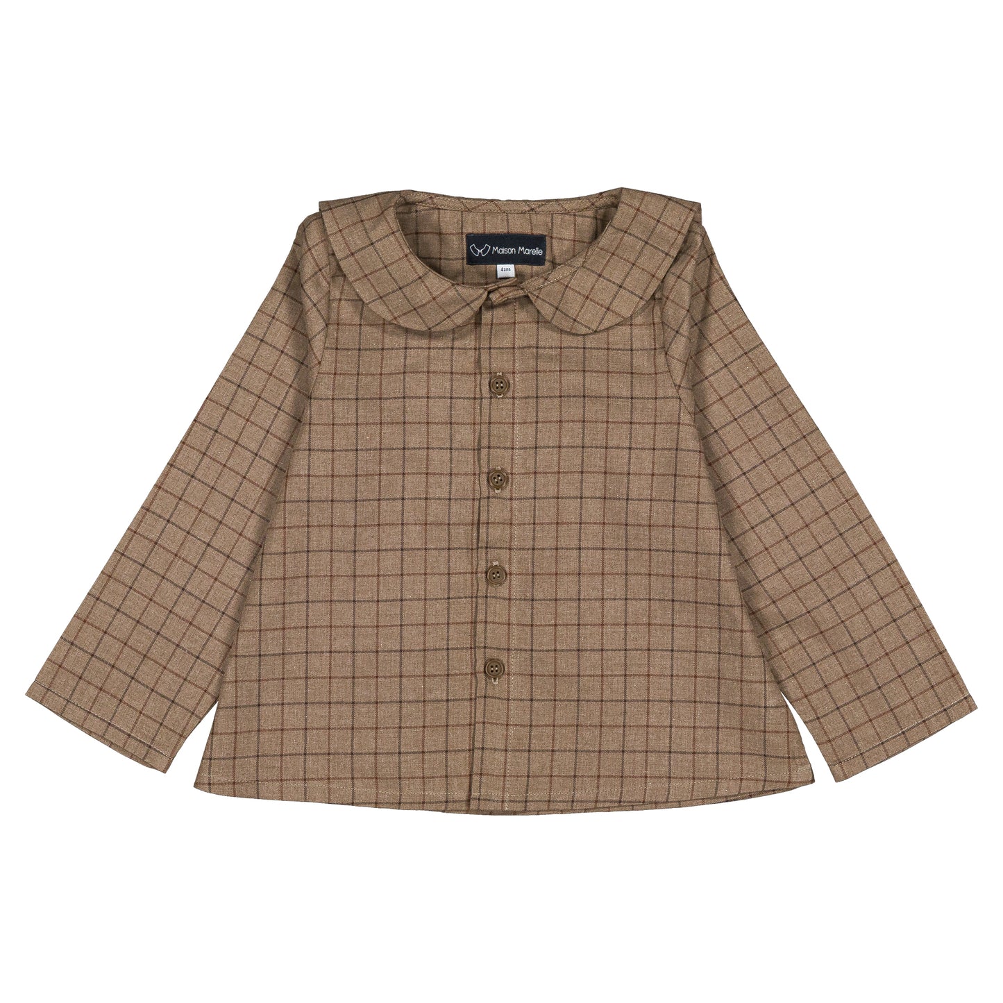 【オーダー会】 Shirt MONCEAU - brown tiles [Maison Marelle](25AW Drop1) 【2025年12月中旬以降発送予定】