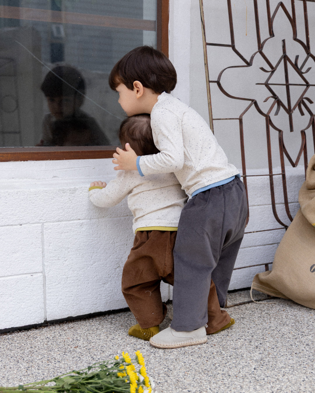 Rustic Corduroy Pants - Stone  [Doucement] (25AW)【2025年10月下旬以降お届け予定】