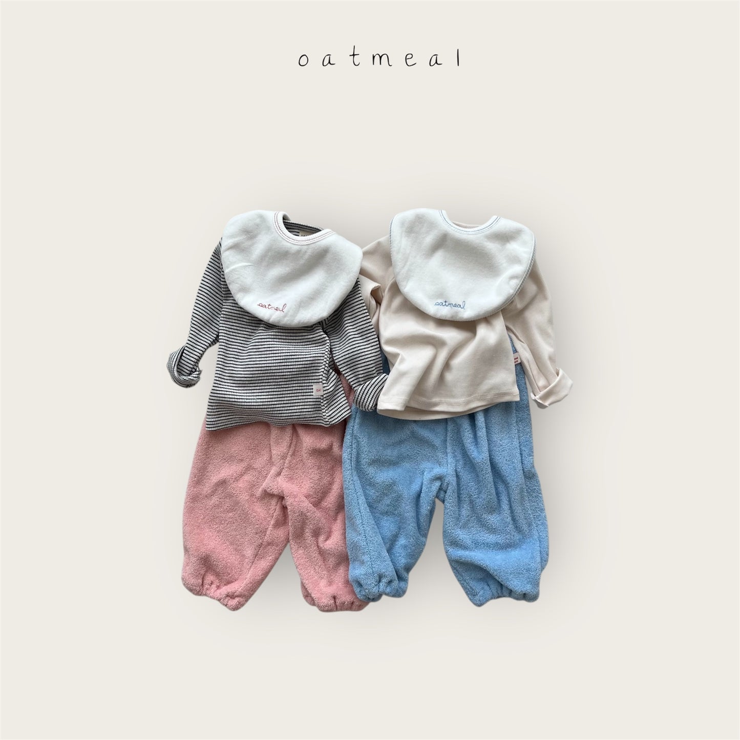 【予約商品】bebe-terry pants [Oatmeal] (26SS)【2026年3月中旬以降順次発送】