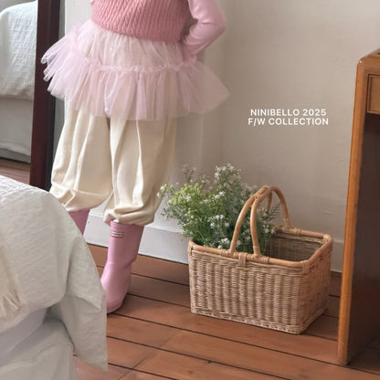 【予約販売】ballerina tutu tee [NINIBELLO] (26SS)【2026年2月下旬以降順次発送】