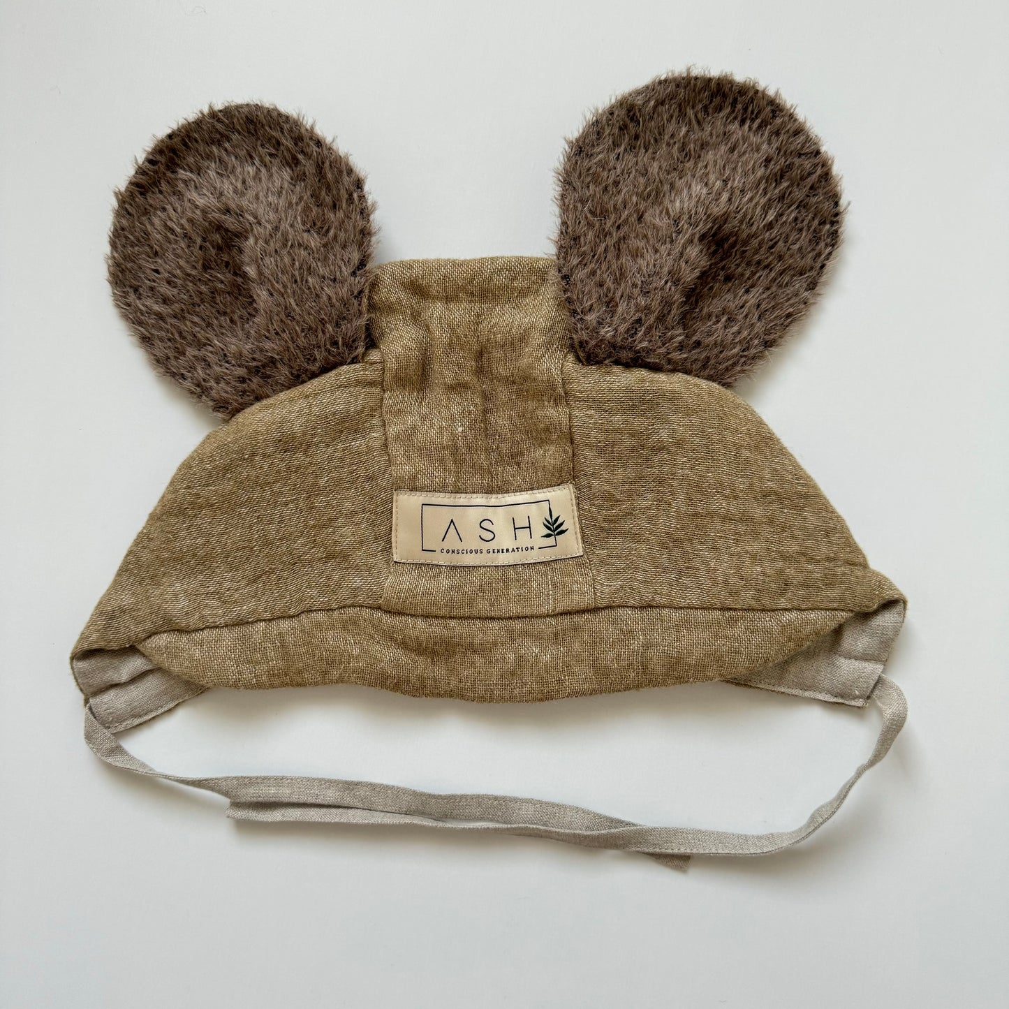 WOOL MOUSE BRIM BONNET - TUNDRA (ALPACA EAR)