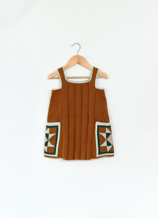 [iver and isla] patchwork quilt tunic (acorn) - SS23