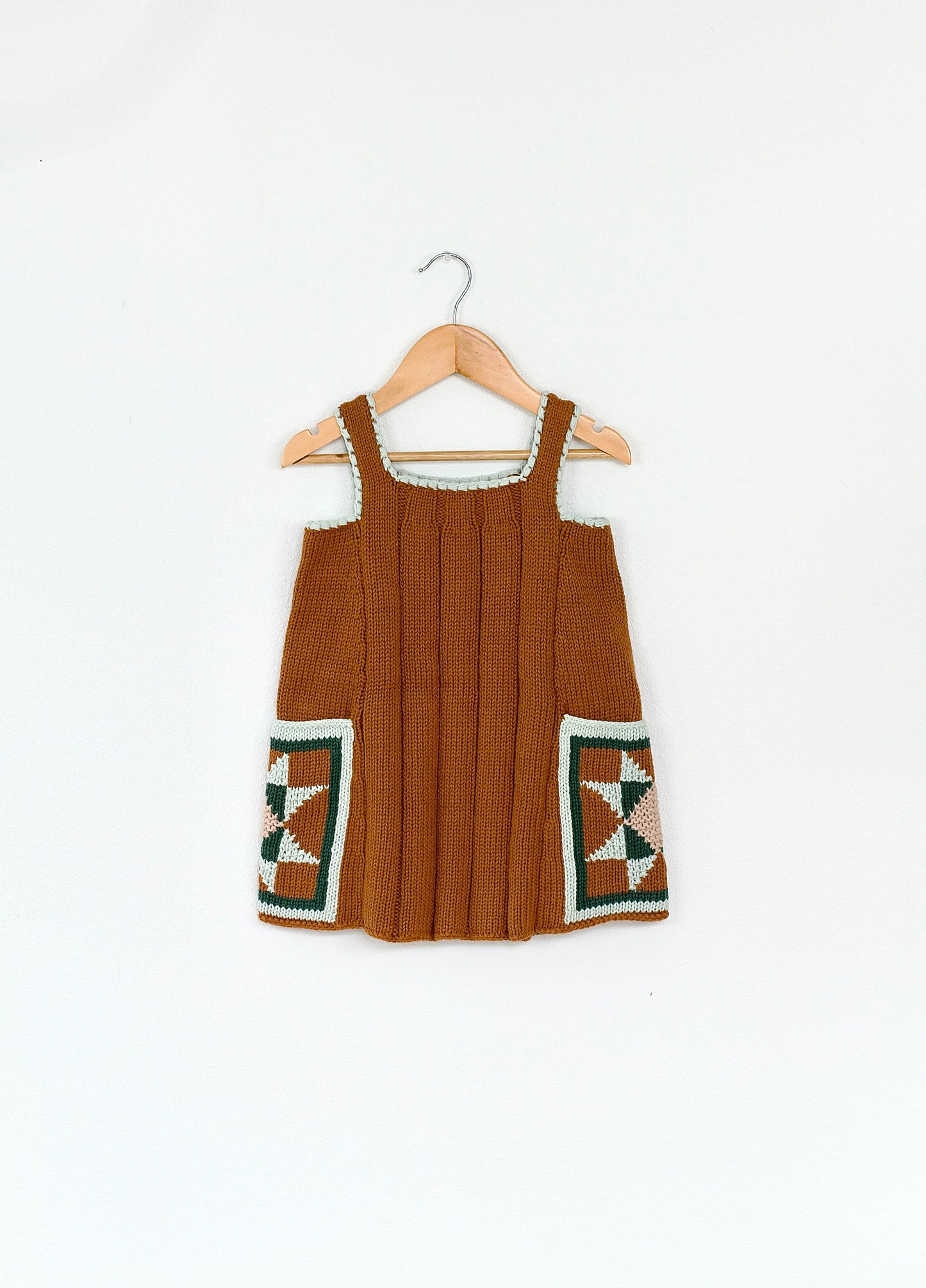 [iver and isla] patchwork quilt tunic (acorn) - SS23