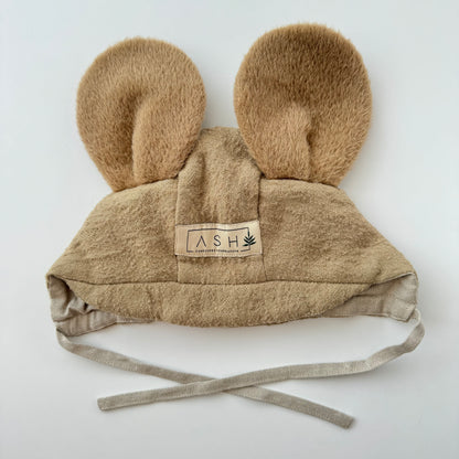 WOOL MOUSE BRIM BONNET - HALVA (ALPACA EAR)