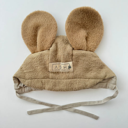 WOOL MOUSE BRIM BONNET - HALVA (ALPACA EAR)