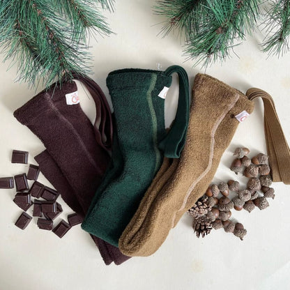 Retro Teddy Footless Tights With Braces - Acorn Brown [SILLY Silas]