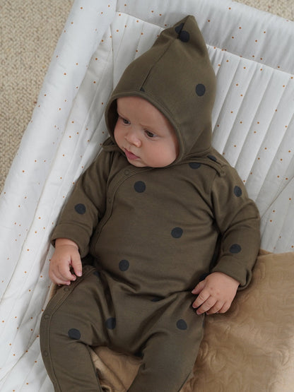 OLIVE DOTS BONNET [organic zoo] (23AW)
