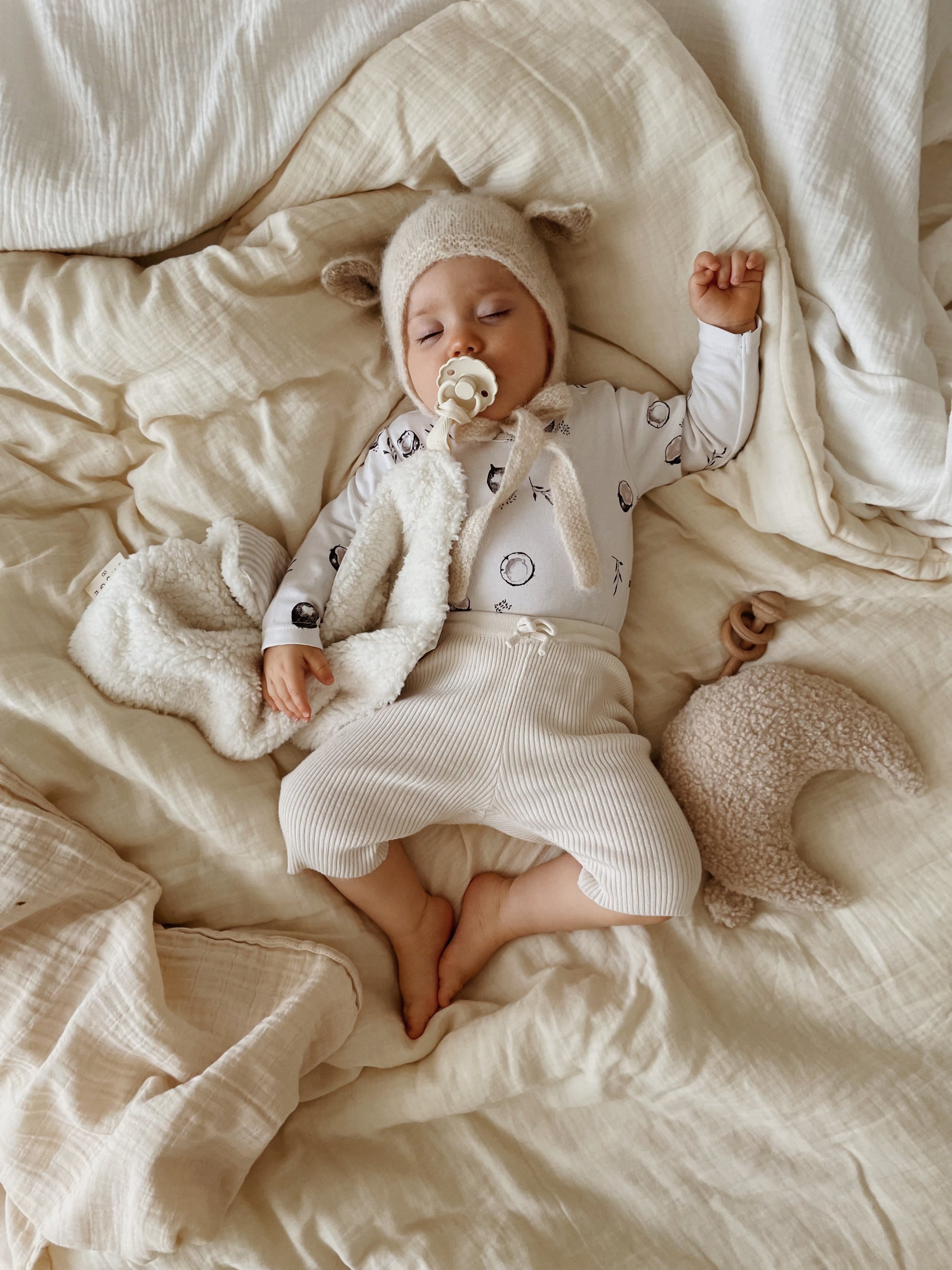 Fairy Bonnet Alpaca & Silk - Creme  [GANG OF KIDS]