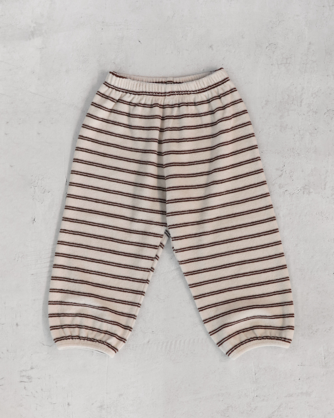 Terry jogger - Brown Stripe [EARTH THE ARCHIVE] (26AW)