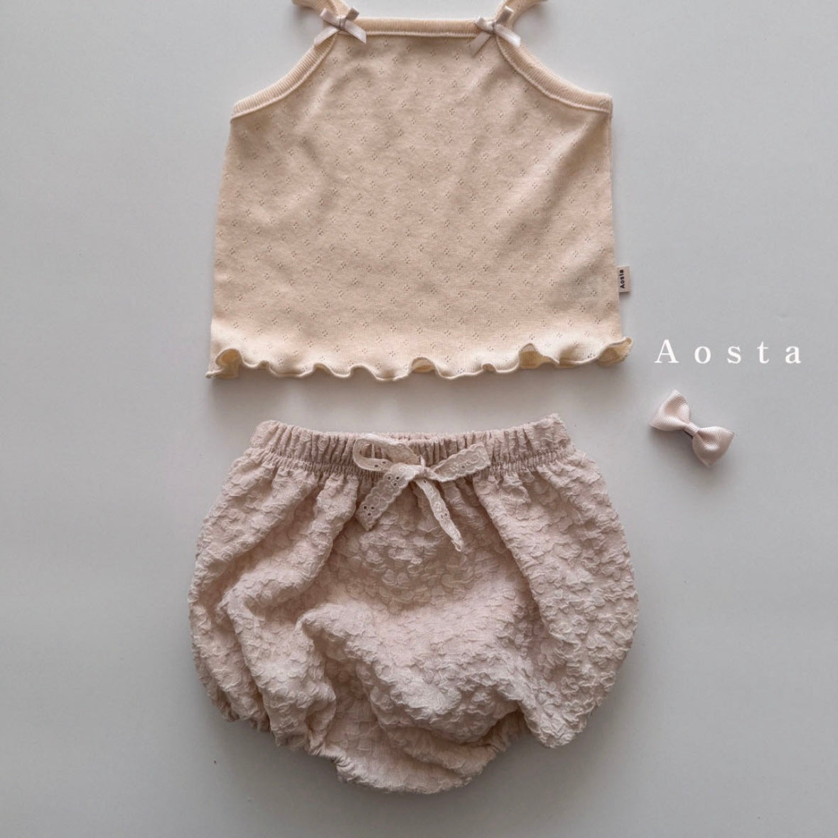 [aosta] Olivia bloomer (ivory flower) - SS24