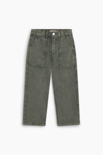 TNS Denim Baggy Pant - Tea Leaf [the new society](26AW)drop1