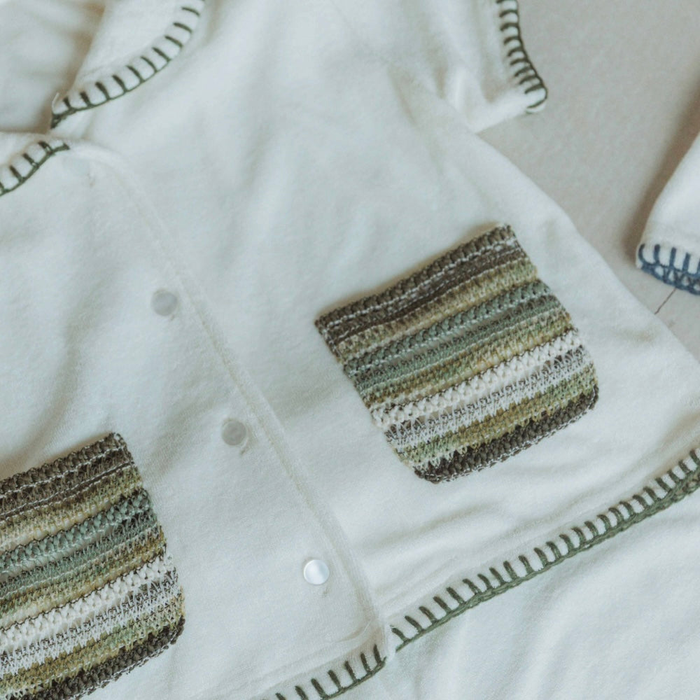 Bamboo Terry Marine Set - Olive Green [Doucement] (25SS)