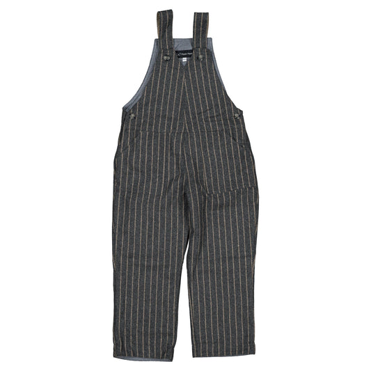 Overall DUROC - gray woolen stripes [Maison Marelle](25AW Drop1)