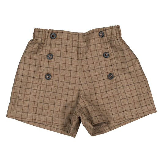 Short SEVRES - brown tiles [Maison Marelle](25AW Drop1)