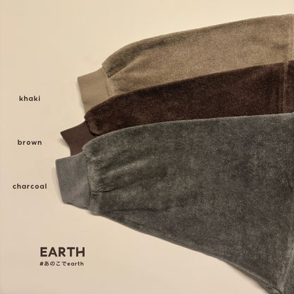 [EARTH] Organic Bib / charcoal