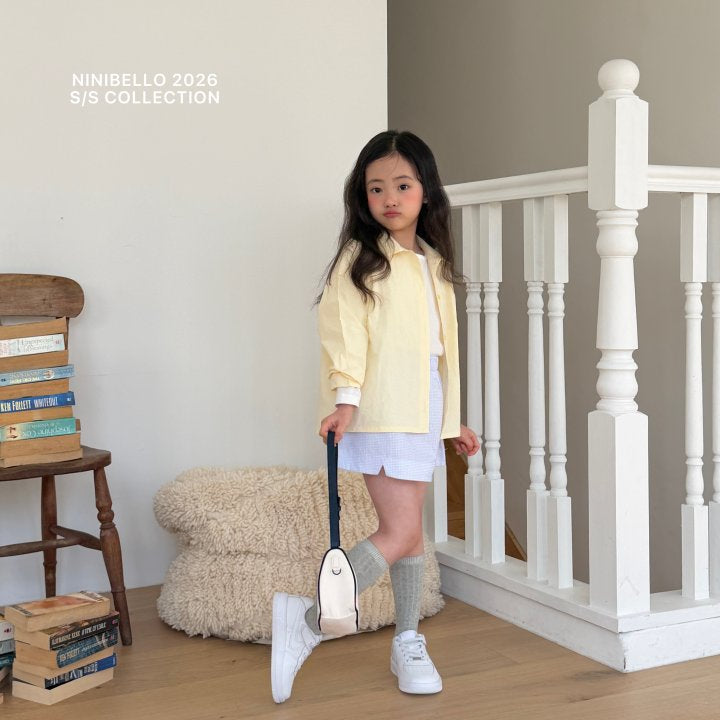 【予約販売】Vanilla cotton shirt [NINIBELLO] (26SS)【2026年2月下旬以降順次発送】