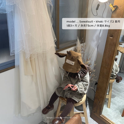 【26年11月オーダー会】 Baby Sweatsuit [EARTH THE ARCHIVE] (全5色) 【2026年3月上旬以降お届け予定】