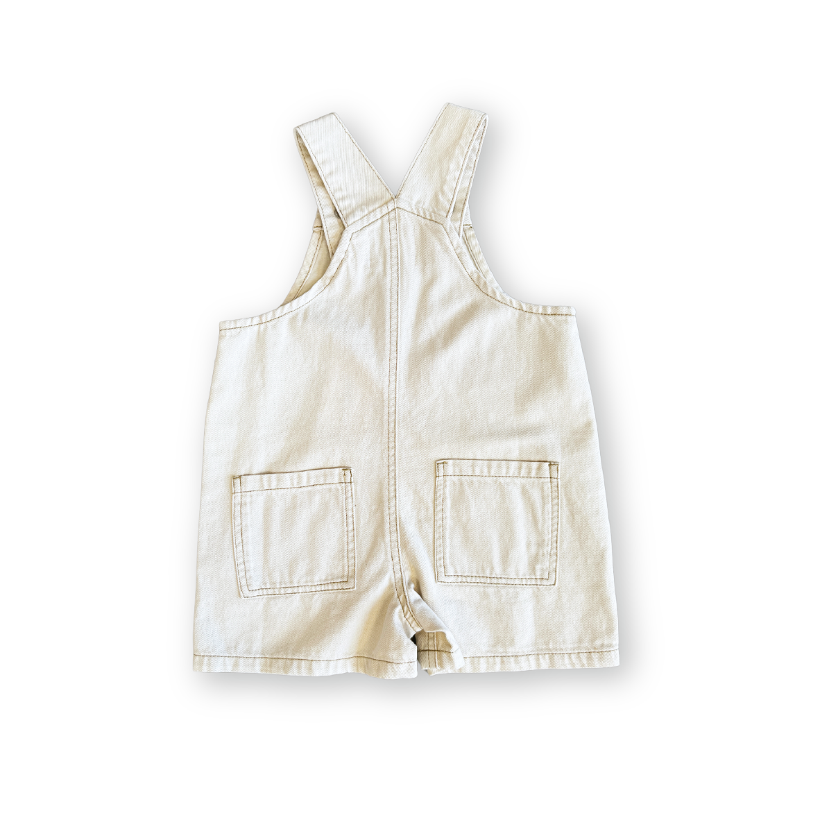 Everyday Twill Short Overalls - Milk [GROWN] (25SS)