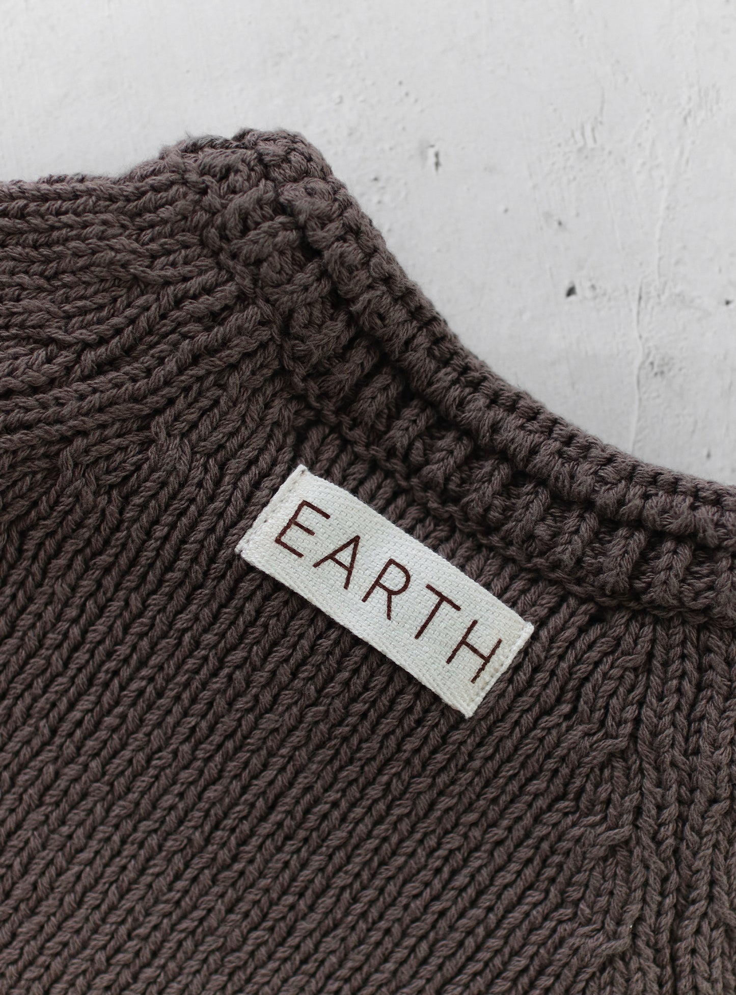 Knit top - Brown [EARTH THE ARCHIVE] (26AW)