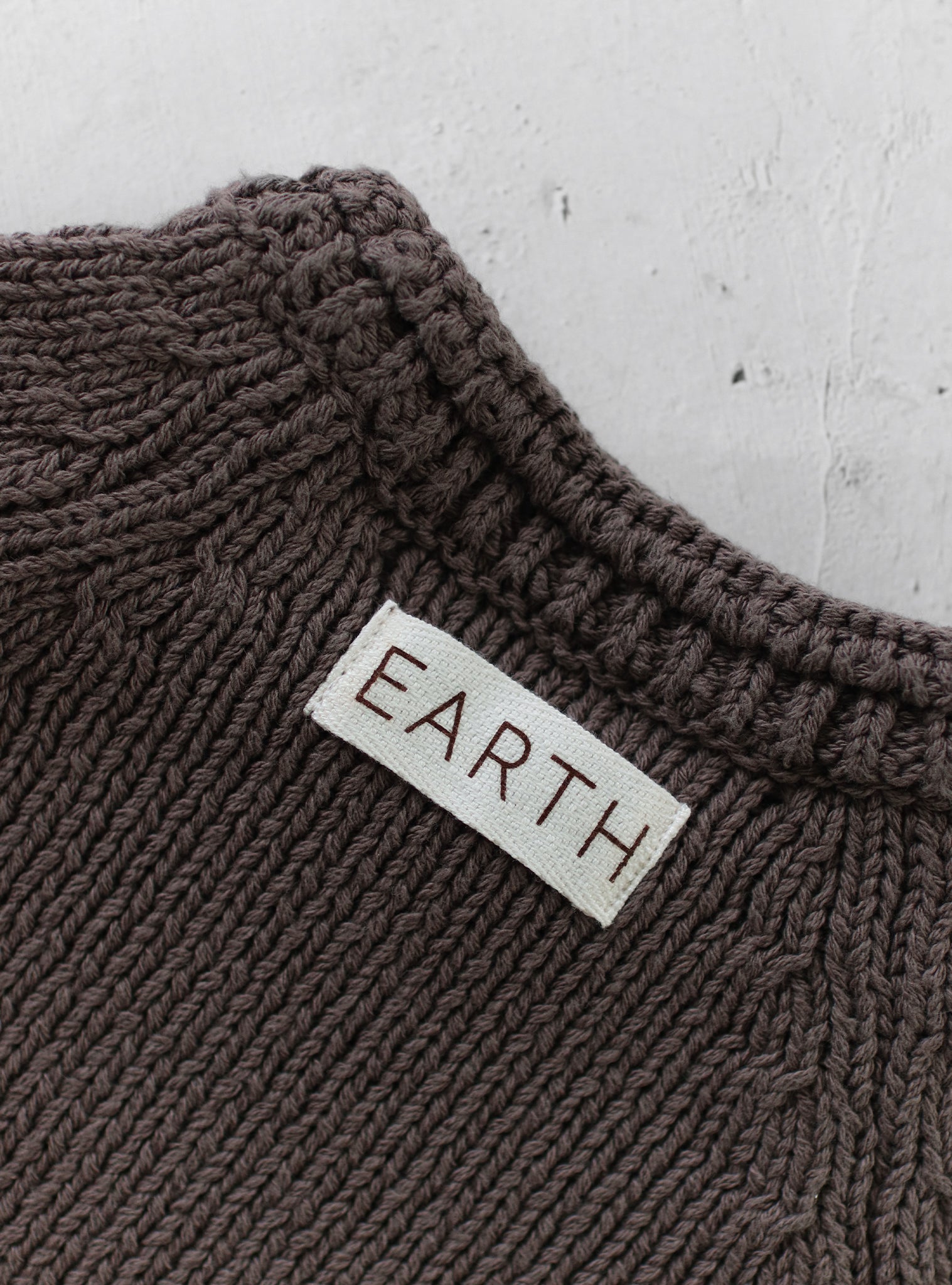 Knit top - Brown [EARTH THE ARCHIVE] (26AW)