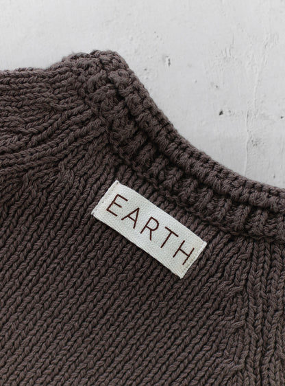 Knit top - Brown [EARTH THE ARCHIVE] (26AW)