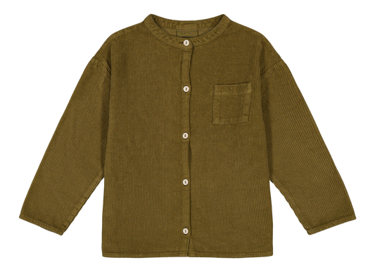 【予約販売】 JIM SHIRT - GREEN NUTRIA [STUDIO BOHEME] (25AW) 【2025年9月中旬以降入荷予定】