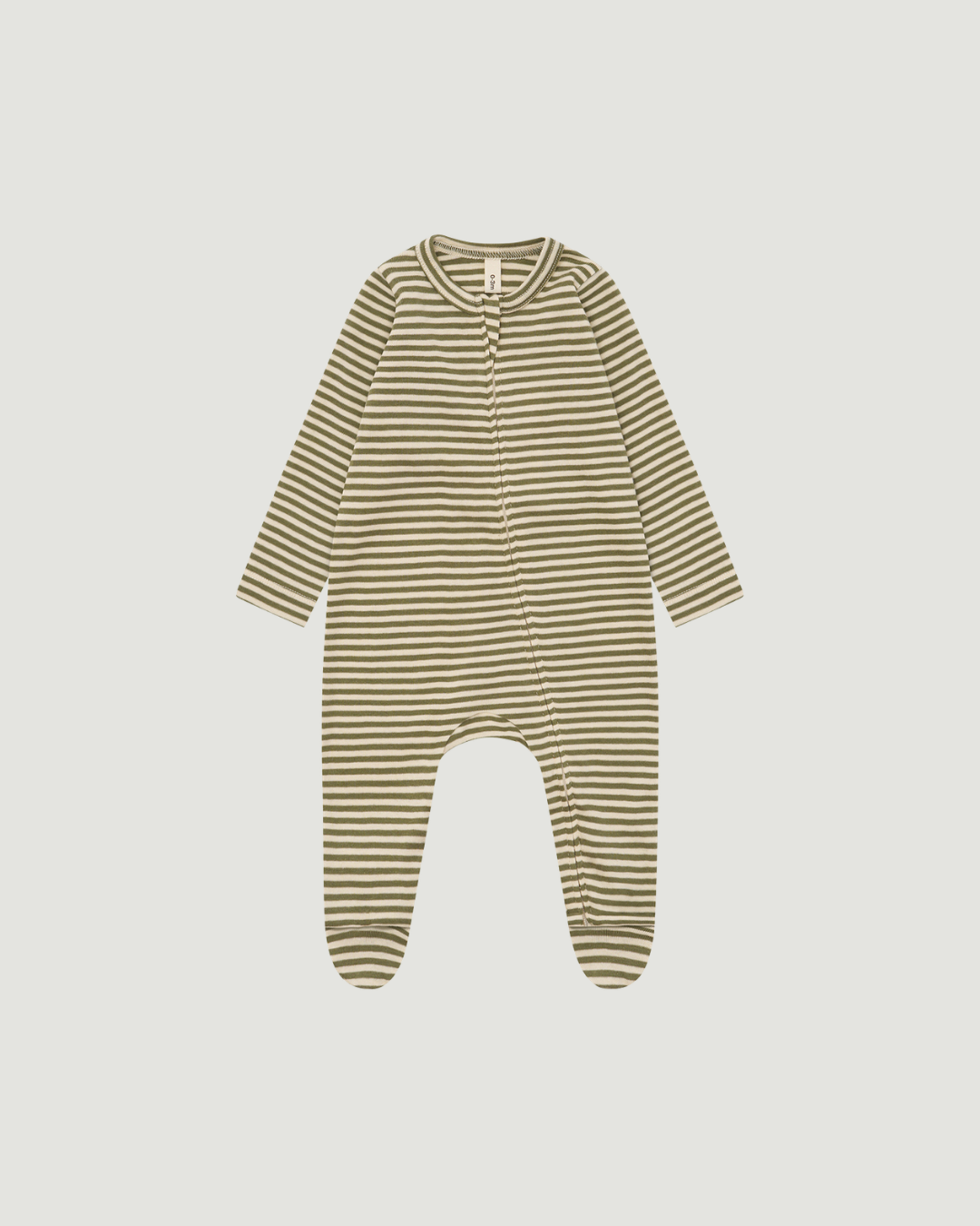 Fern Stripes Zip Sleepsuit [Organic Zoo](26AW)drop1