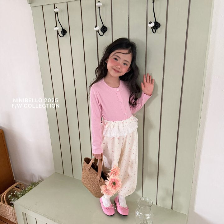 【予約販売】Sweety Lace Pants [NINIBELLO] (26SS)【2026年2月下旬以降順次発送】