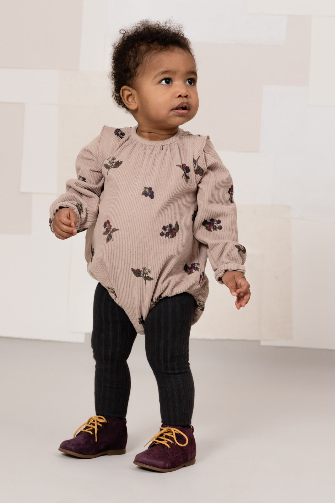 ESMEE ROMPER - LIGHT MAUVE / BLACKBERRIES [STUDIO BOHEME] (25AW)