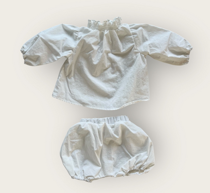 【予約商品】bebe-smoke bloomer set [Oatmeal] (26SS)【2026年3月中旬以降順次発送】
