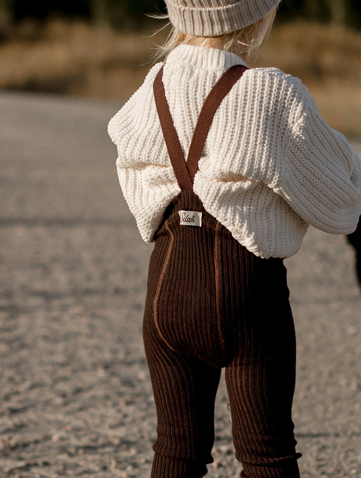 Retro Wooly Footless Tights With Braces - Espresso Brown [SILLY Silas](26AW)