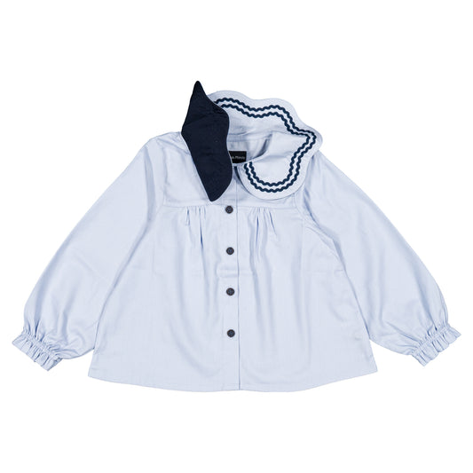 【オーダー会】 Shirt PASSY - soft blue [Maison Marelle](25AW Drop1) 【2025年12月中旬以降発送予定】