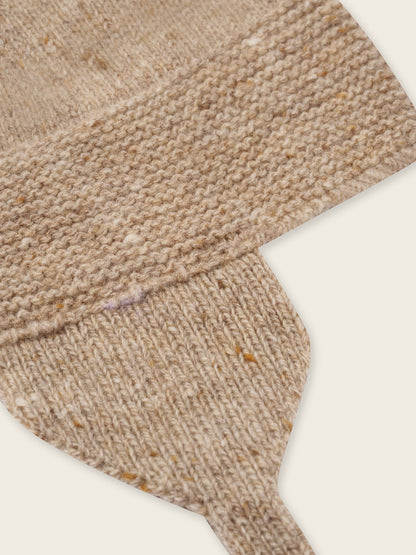 OATMEAL CONTRAST TASSEL HAT [organic zoo] (25AW)