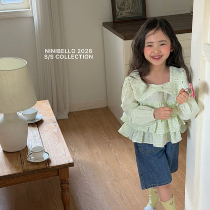 【予約販売】Bubble Cancan Blouse [NINIBELLO] (26SS)【2026年2月下旬以降順次発送】